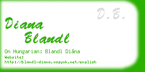 diana blandl business card