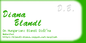 diana blandl business card